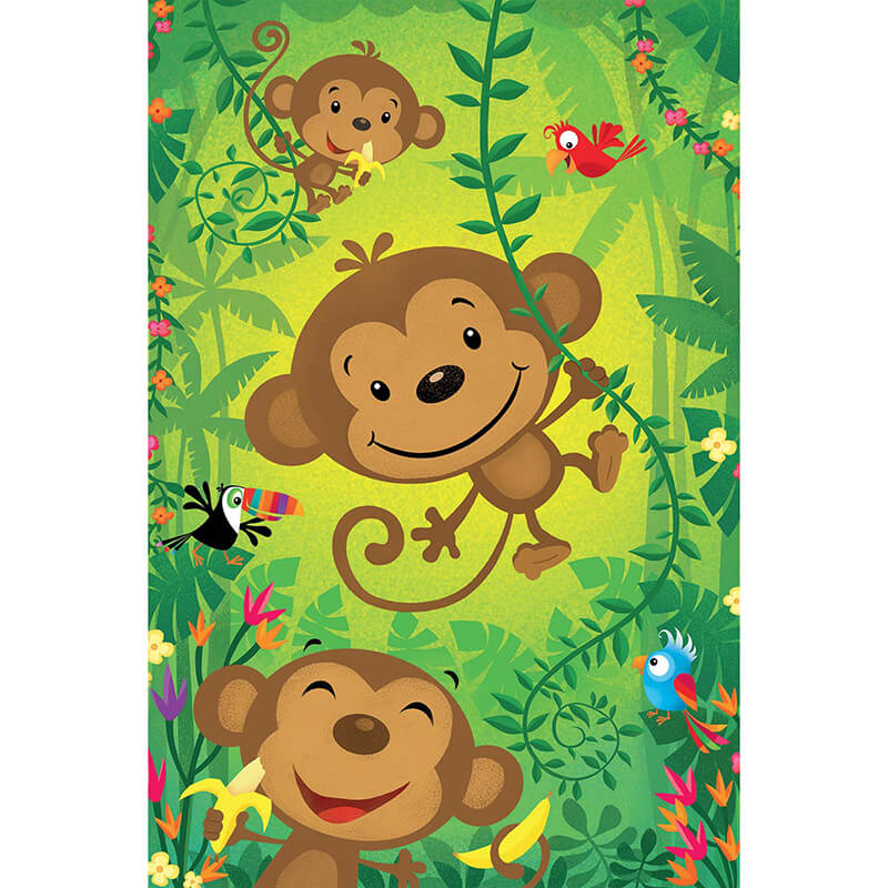 Jungle 2 Sided Floor Puzzle 24pc Puzzle