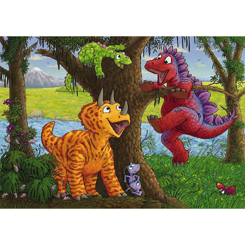Dinosaurs At Play 2x24pcs Puzzle