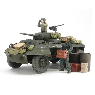 Tamiya 1/35 U.S. M8 Light Armored Car "Greyhound" Combat Patrol Set Kit