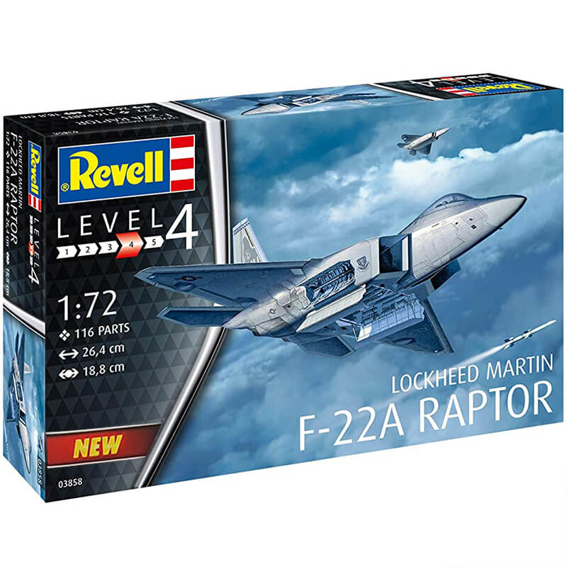 Revell 1/72 Lockheed Martin F-22A Raptor Kit