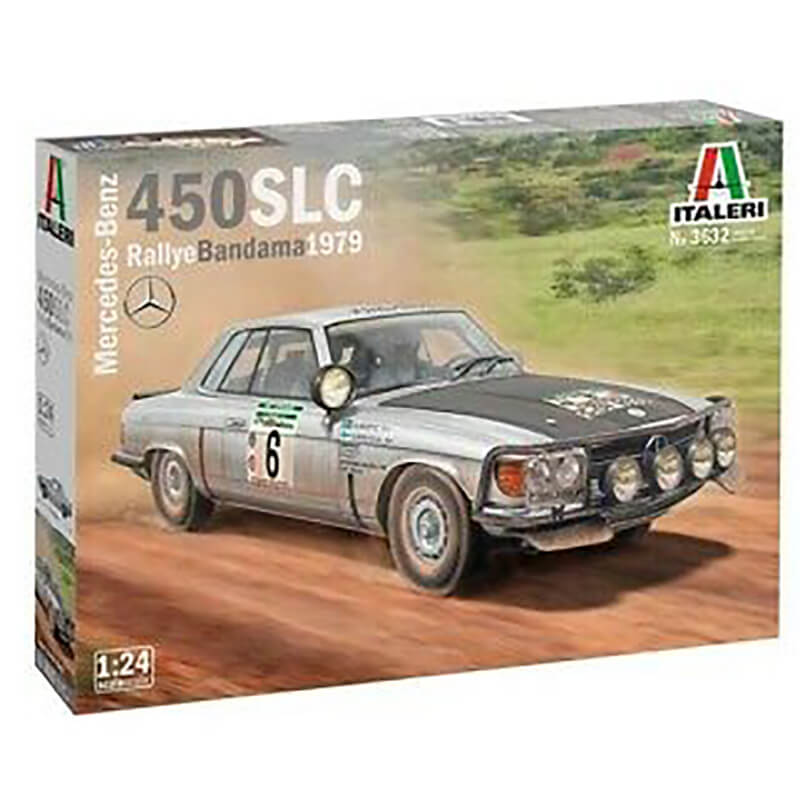 Italeri 1/24 Mercedes-Benz 450 SLC Rallye Bandama 1979 Kit