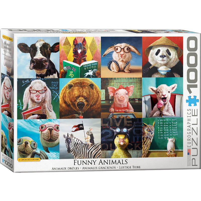 Funny Animals by Lucia Heffernan 1000pc Puzzle