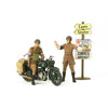 Tamiya 1/35 Military Miniatures British BSA M20 Motorcycle w/Military Police Set Kit