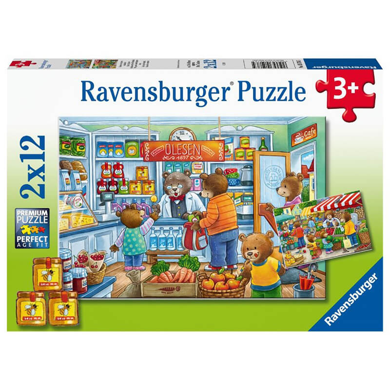 Let's go Shopping 2x12pcs Puzzle