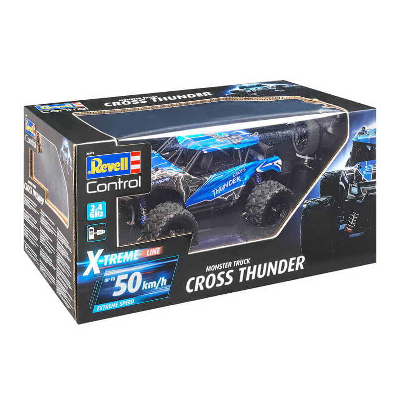 Revell Monster Truck Cross Thunder 2-Channel RC Car with GHz Remote Control