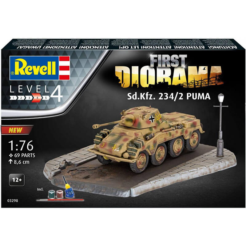 Revell 1/76 First Diorama Sd.Kfz. 234/2 Puma Set Kit