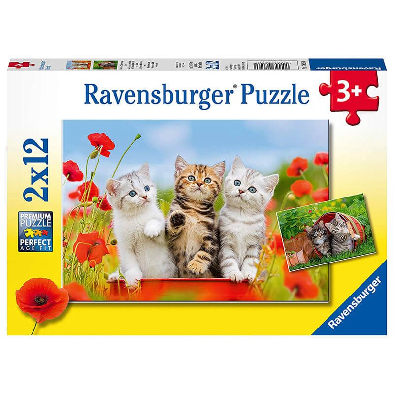 Kitten Adventures 2x12pcs Puzzle