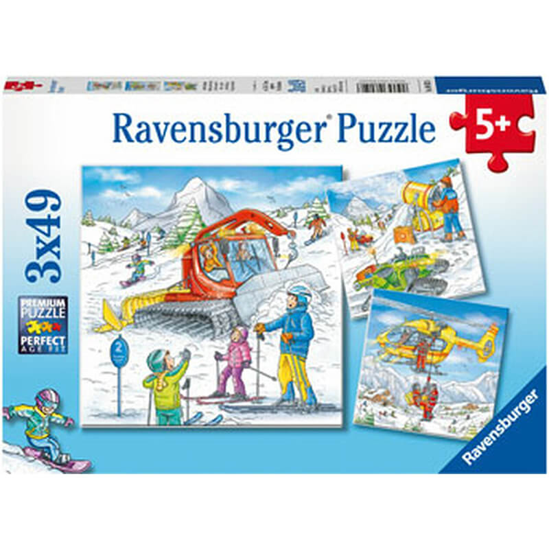 Let's Go Skiing! 3x49pcs Puzzle