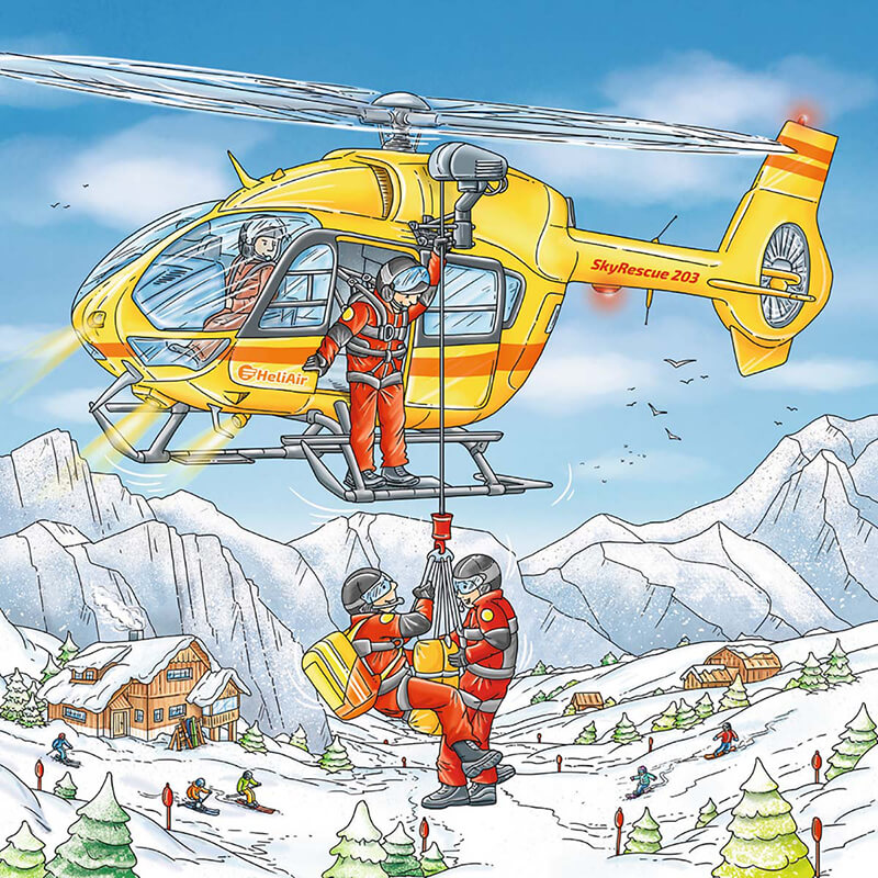 Let's Go Skiing! 3x49pcs Puzzle
