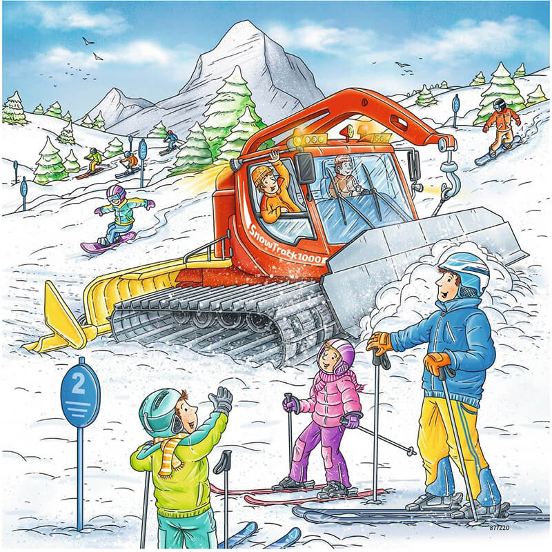 Let's Go Skiing! 3x49pcs Puzzle
