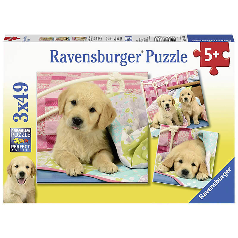 Cute Puppy Dogs 3x49pcs Puzzle