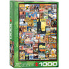 Travel Around The World - Vintage Posters 1000pc Puzzle