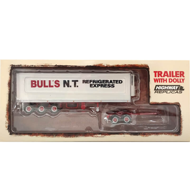 Highway Replicas 1/64 Trailer With Dolly Bulls N.T.