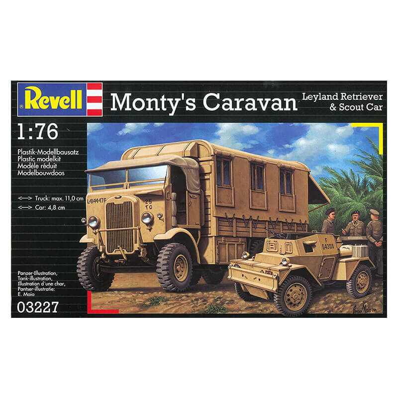 Revell 1/76 Monty'S Caravan Leyland Retriever & Scout Car Kit