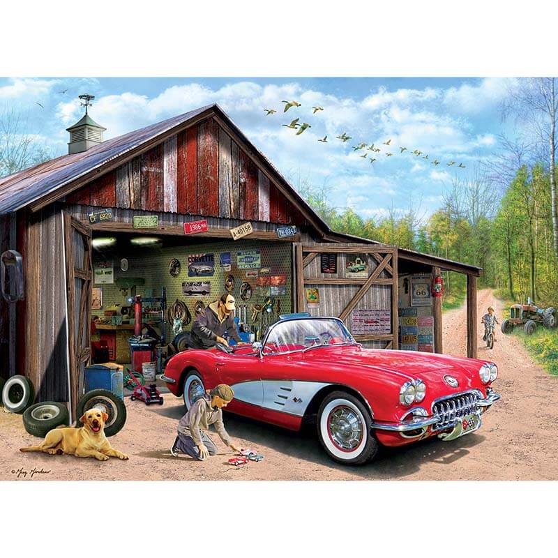 Out of Storage (1959 Corvette) 1000pcs Puzzle