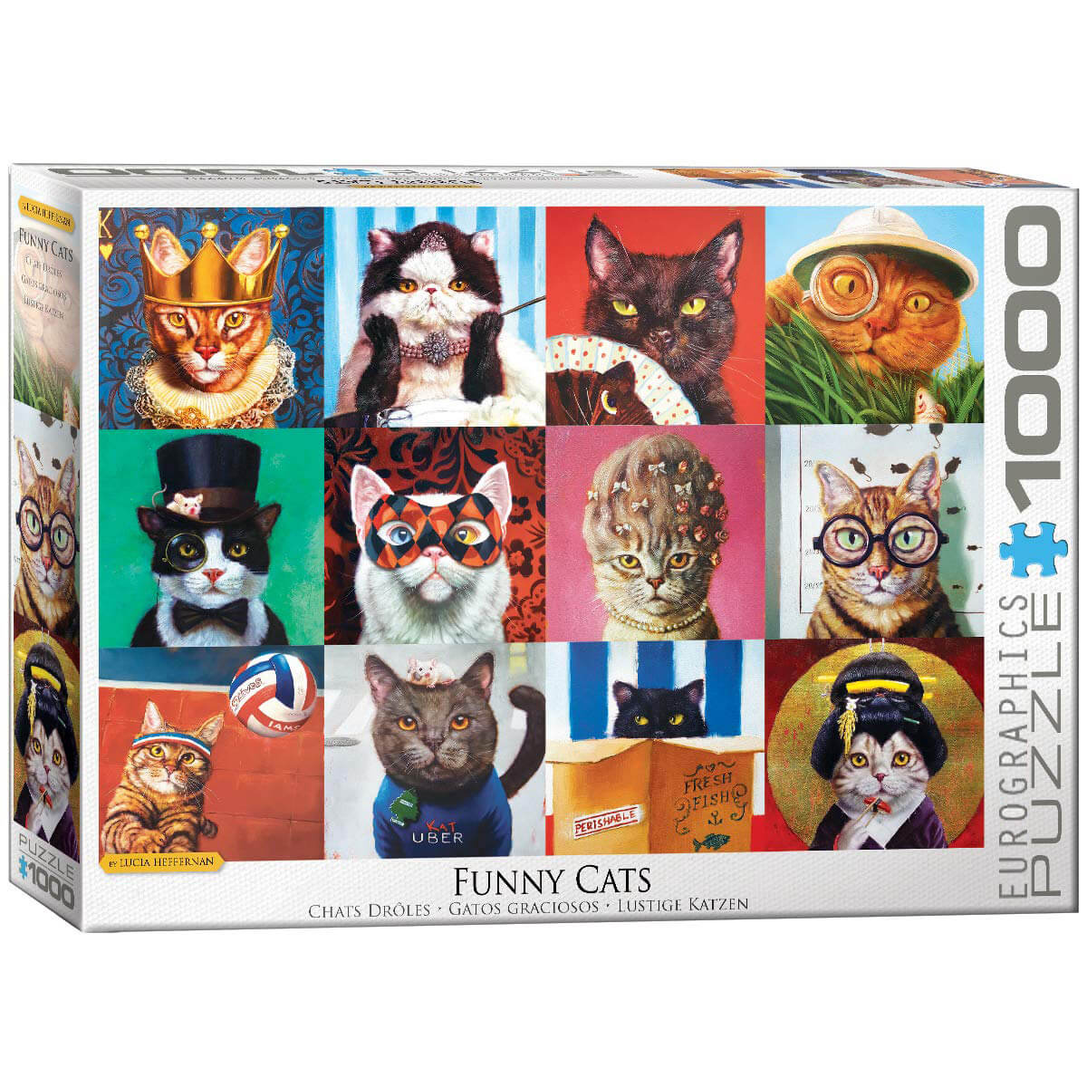 Funny Cats by Lucia Heffernan 1000pc Puzzle