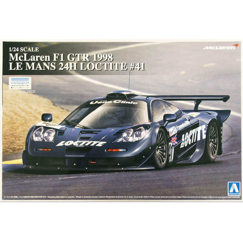Aoshima 1/24 McLaren F1 GTR 1998 Le Mans 24H Loctite #41 Kit