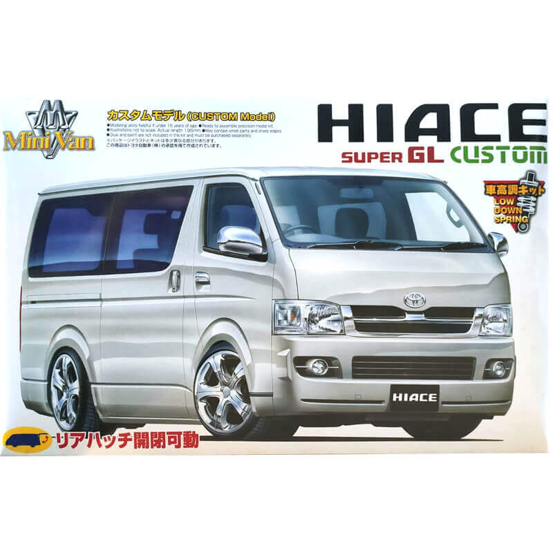 Aoshima 1/24 Toyota Hiace Super GL Custom 2004 Kit