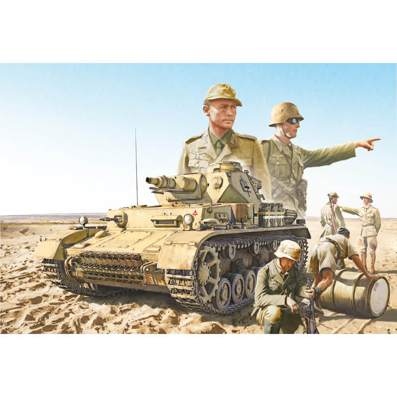 Italeri 1/35 Pz.Kpfw.IV F1/F2/G With Afrika Korps Infantry Kit
