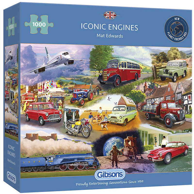 Iconic Engines By Mat Edwards 1000pc Puzzle