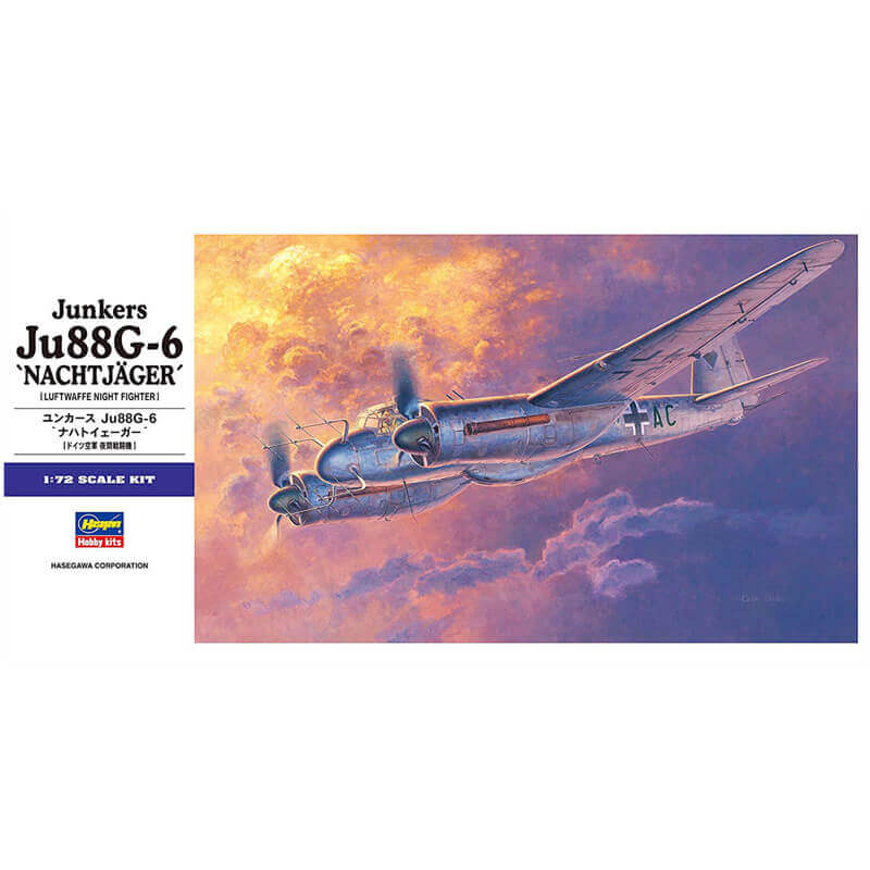 Hasegawa 1/72 Junkers Ju88G-6 Nachtjager Kit