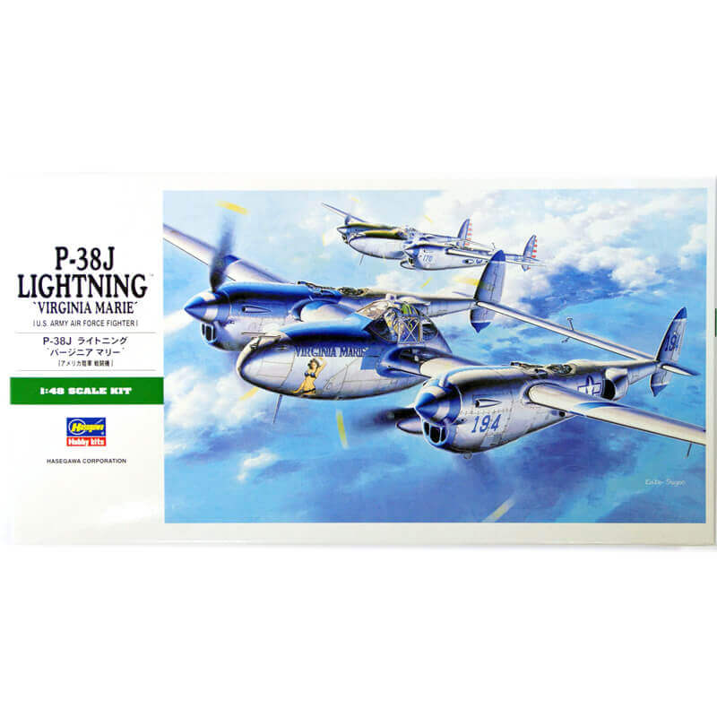Hasegawa 1/48 US Army P-38J Lightning Virginia Marie Kit