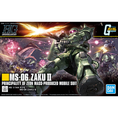 Bandai 1/144 HG MS-06 Zaku II Kit