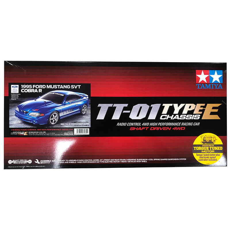 Tamiya 1/10 1995 Ford Mustang SVT Cobra R TT-01 Type-E Chassis RC Kit
