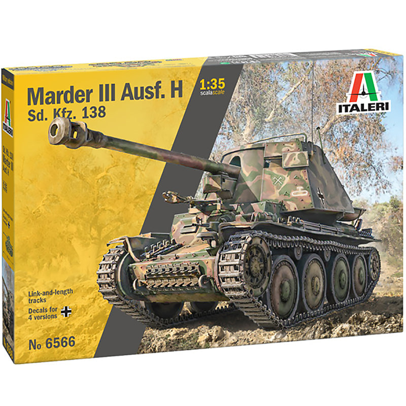 Italeri 1/35 Marder III Ausf. H Sd. Kfz.138 Kit