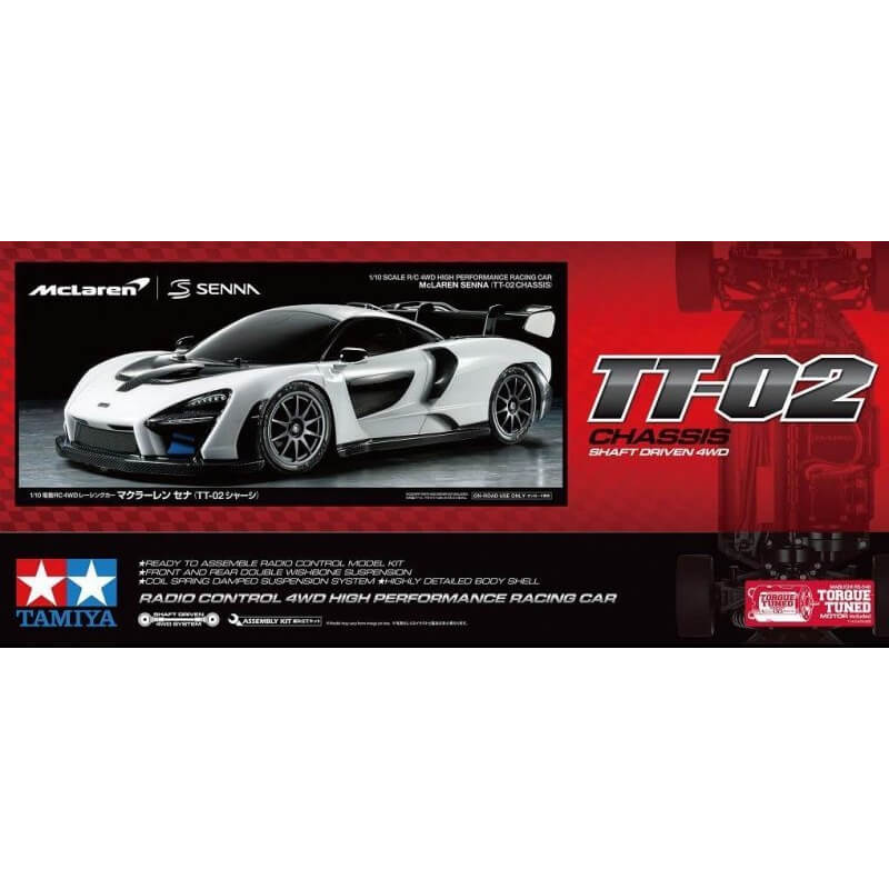 Tamiya 1/10 McLaren Senna (TT-02 Chassis) RC Kit