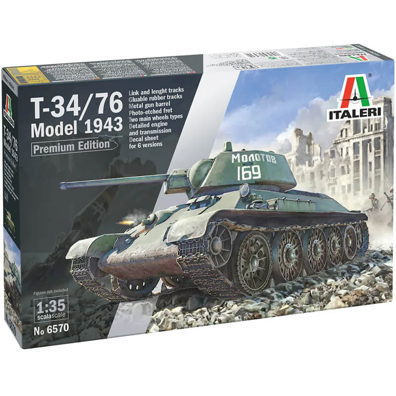 Italeri 1/35 T-34/76 Model 1943 Early Version Premium Edition Kit