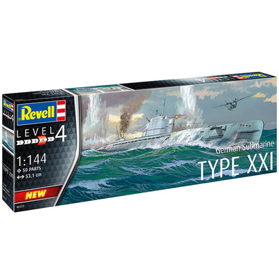 Revell 1/144 German Submarine Type XXI Kit