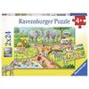 A Day At The Zoo 2x24pcs Puzzle