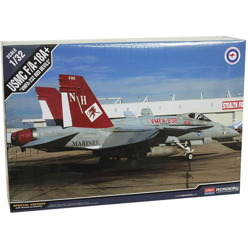 Academy 1/32 USMC F/A-18A+ "VMFA-232 Red Devils" Kit