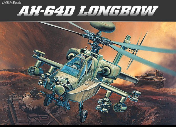 Academy 1/48 AH-64D Longbow Kit ACA-12268