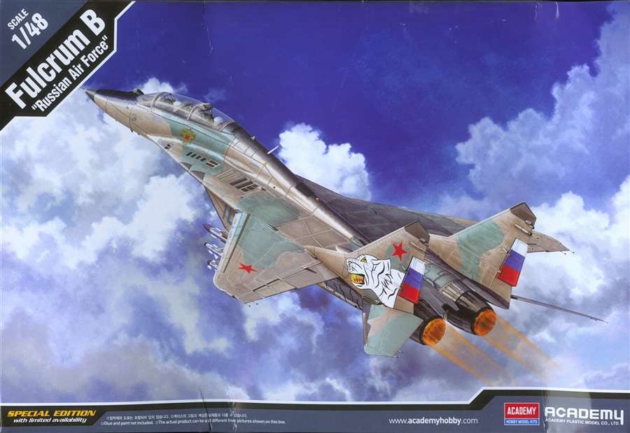 Academy 1/48 Fulcrum B "Russian Air Force" Kit ACA-12292