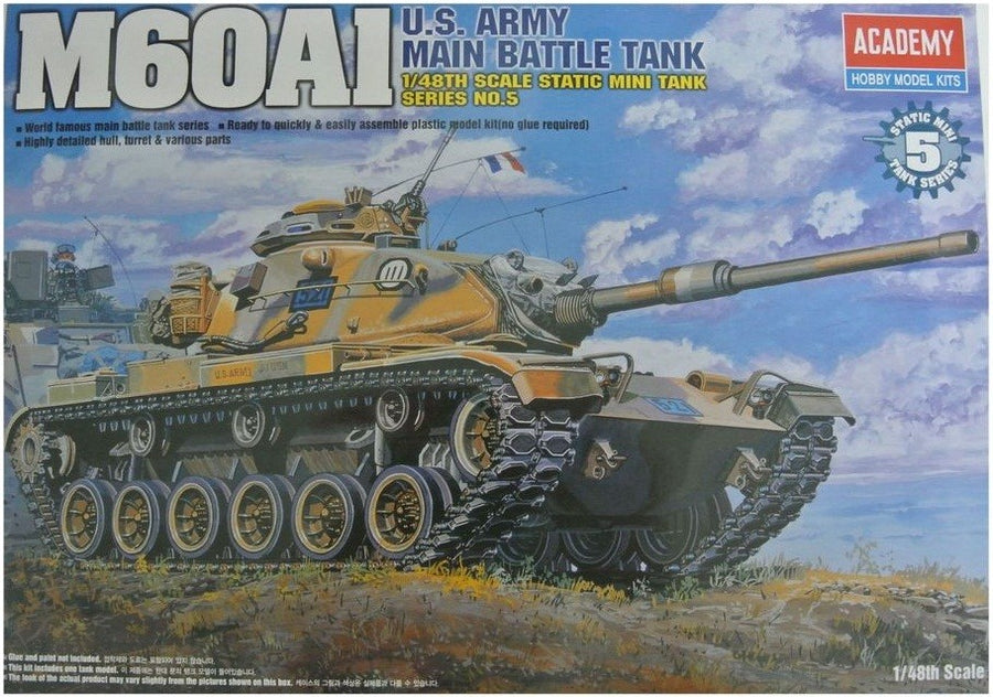 Academy 1/48 U.S. Army Main Battle Tank M60A1  Kit ACA-13009