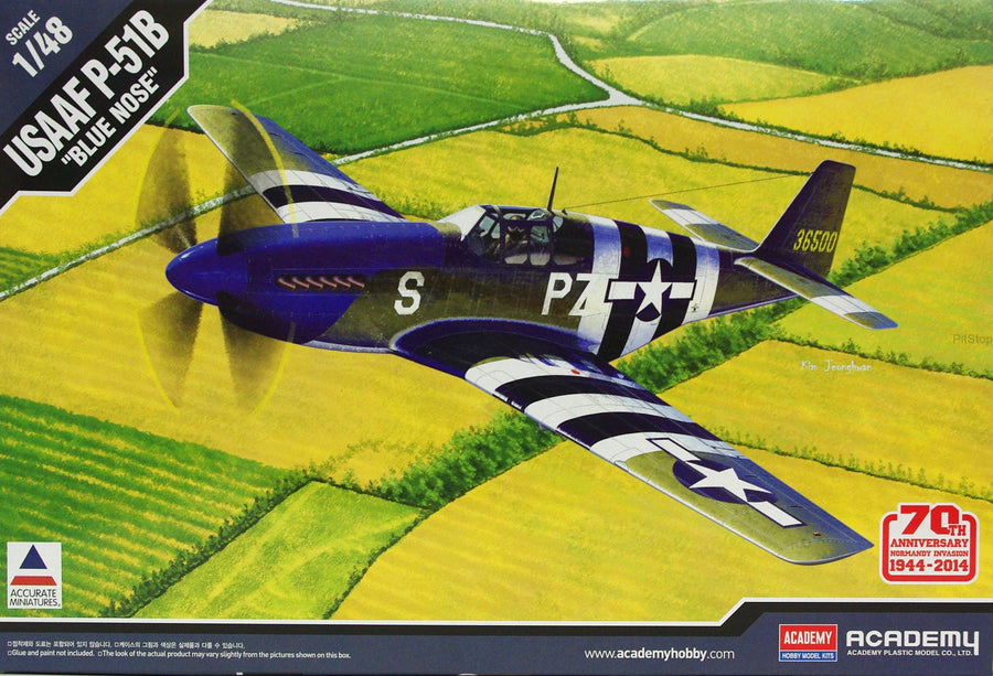 Academy 1/48 USAAF P-51B "Blue Nose" Kit