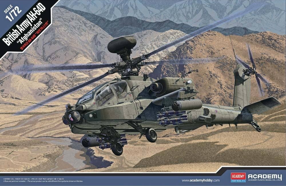 Academy 1/72 British Army AH-64D "Afghanistan" Kit ACA-12537