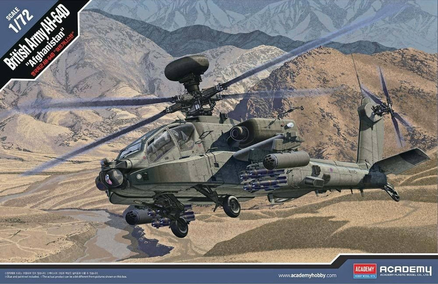 Academy 1/72 British Army AH-64D "Afghanistan" Kit ACA-12537