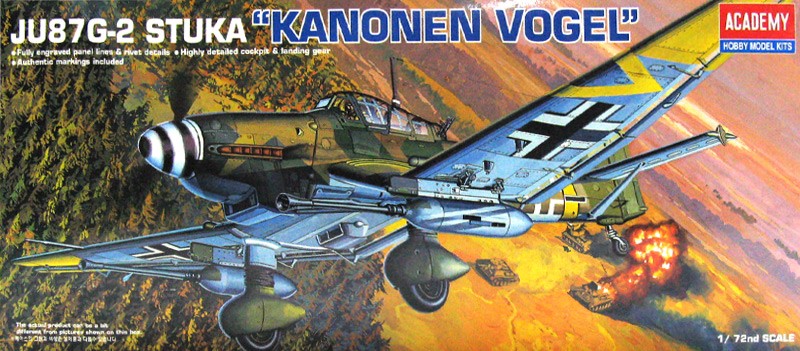 Academy 1/72 JU87G-2 STUKA "Kanonen Vogel" Kit