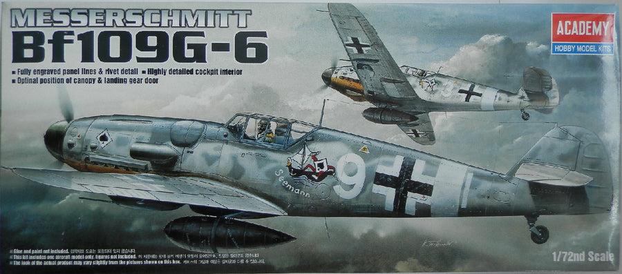 Academy 1/72 Messerschmitt Bf109G-6 Kit