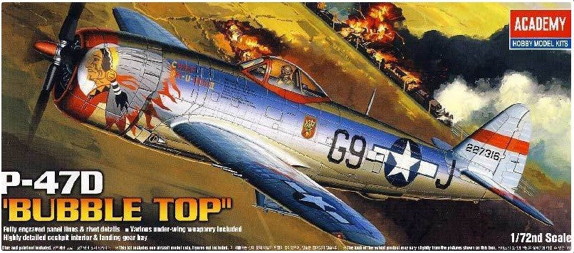 Academy 1/72 P-47D "Bubble Top" Kit