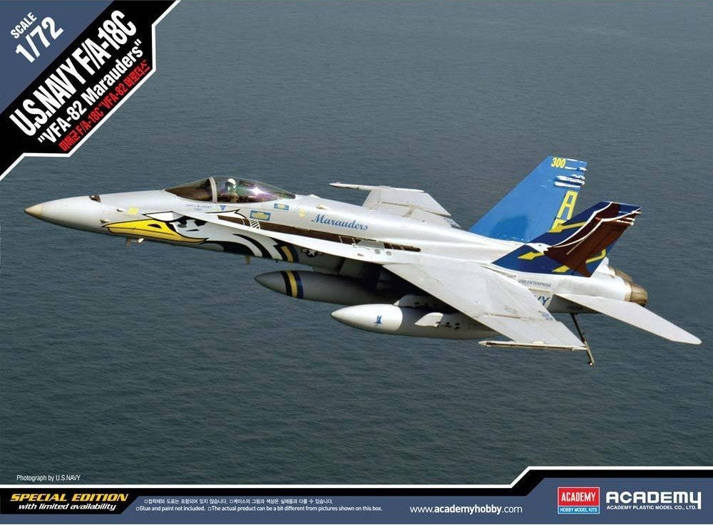 Academy 1/72 U.S. Navy F/A-18C "VFA-82 Marauders" Kit ACA-12534