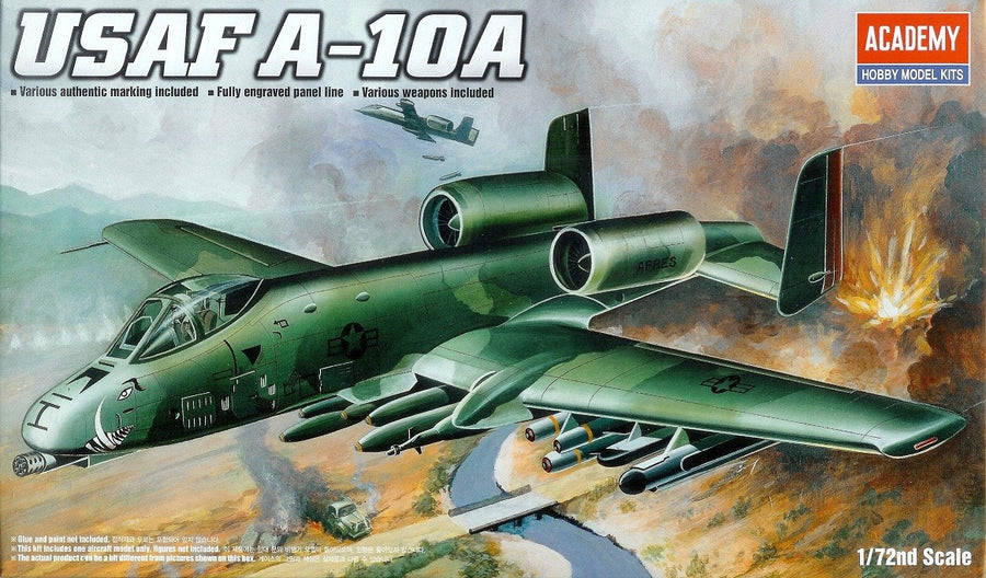 Academy 1/72 USAF A-10A Kit ACA-12453