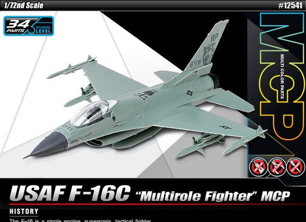 Academy 1/72 USAF F-16C "Multirole Fighter" Kit ACA-12541