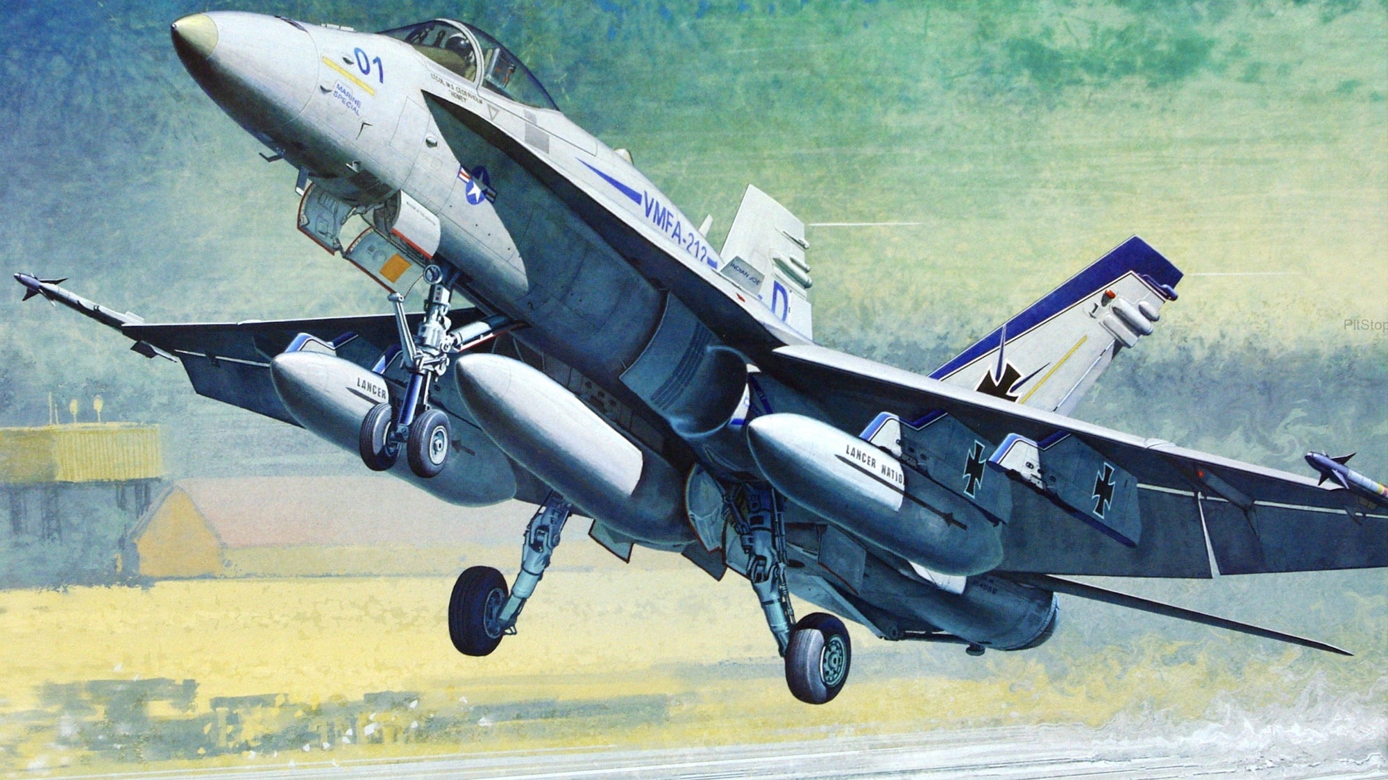 Academy 1/72 USMC F/A-18C "VMFA-212 Lancers" Kit