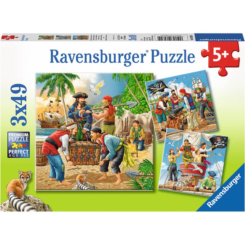 Adventures On The High Seas 3x49pcs Puzzle