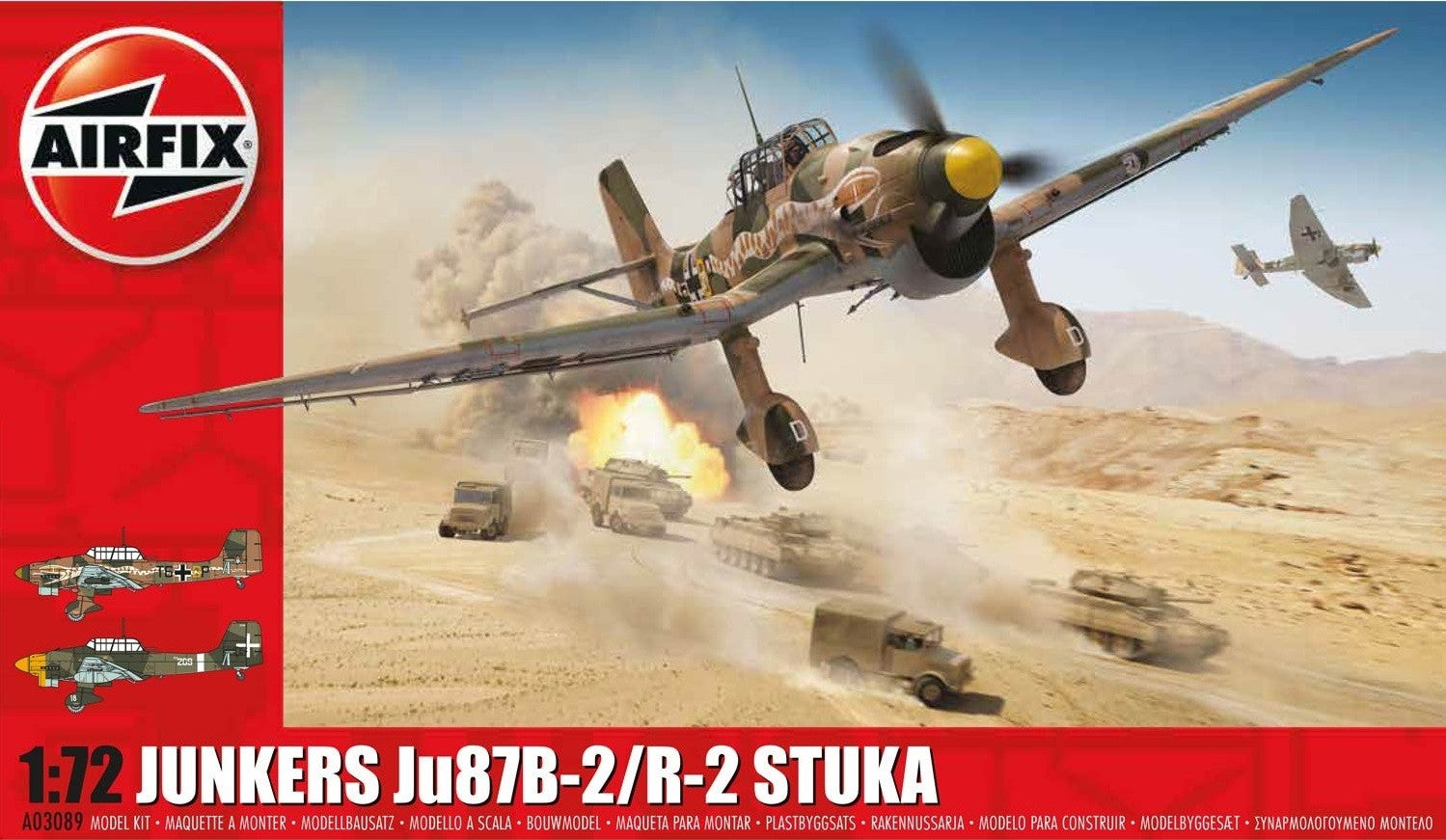 Airfix 1/72 Junkers Ju87B-2/R-2 Stuka Kit