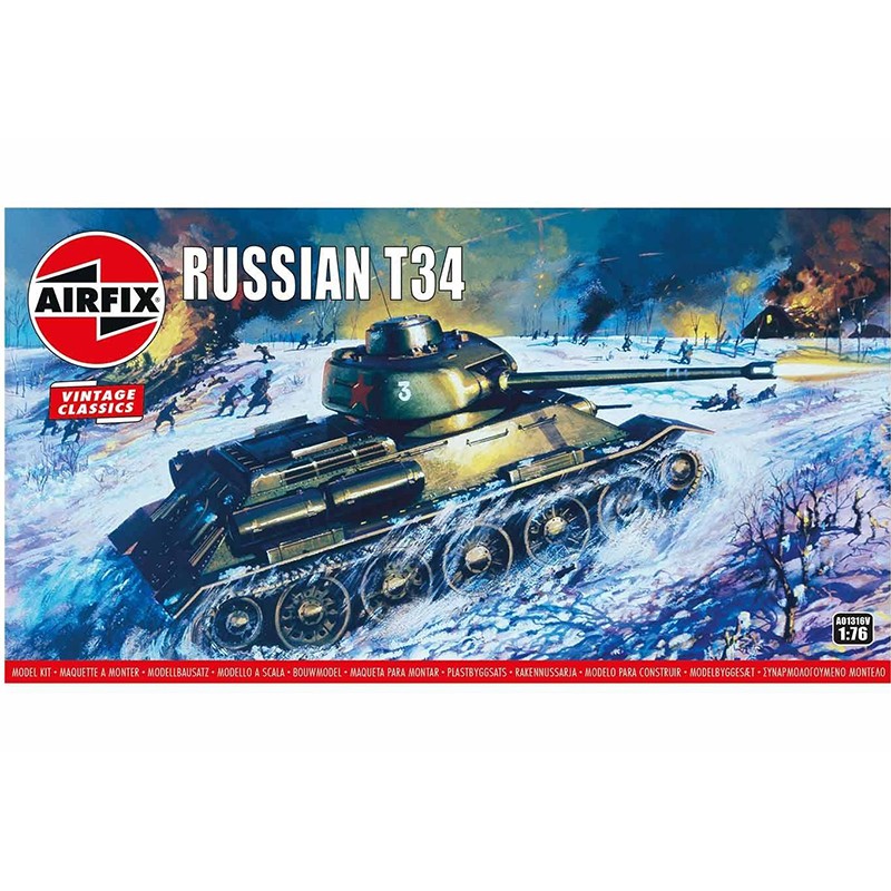 Airfix 1/76 Russian T34 Kit